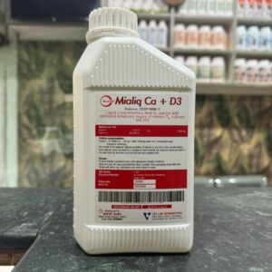 Mialiq CA+D3 liquid Calcium, Vitamin D3, and Zinc supplement for poultry - 1L bottle