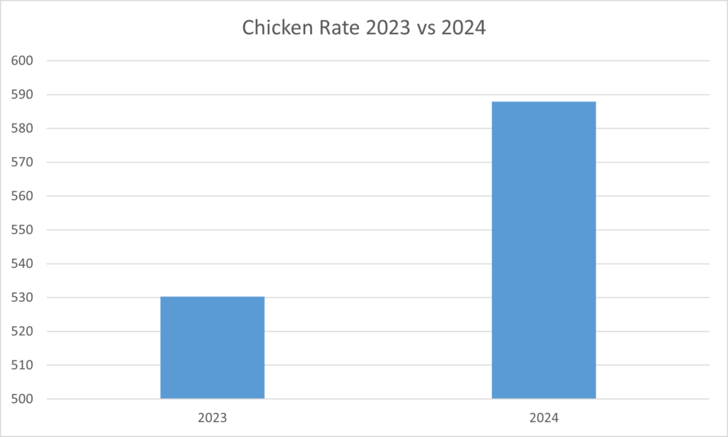 Chicken Price Comparison: September 2023 vs 2024 – Trends and Analysis