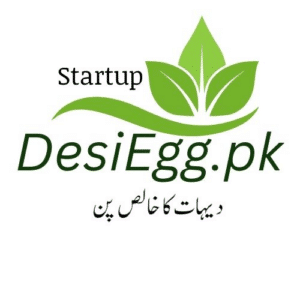 DesiEgg.pk logo – Organic egg and poultry startup with Urdu tagline